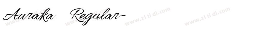 Auraka點陣宋 Regular字体转换